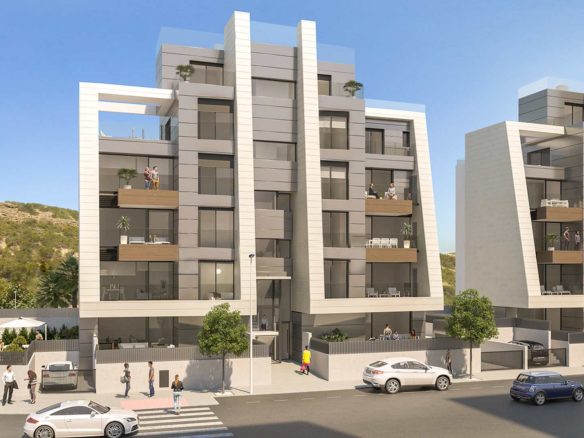 Apartamenty z widokiem na morze w Hiszpanii w Mirador del Mediterraneo