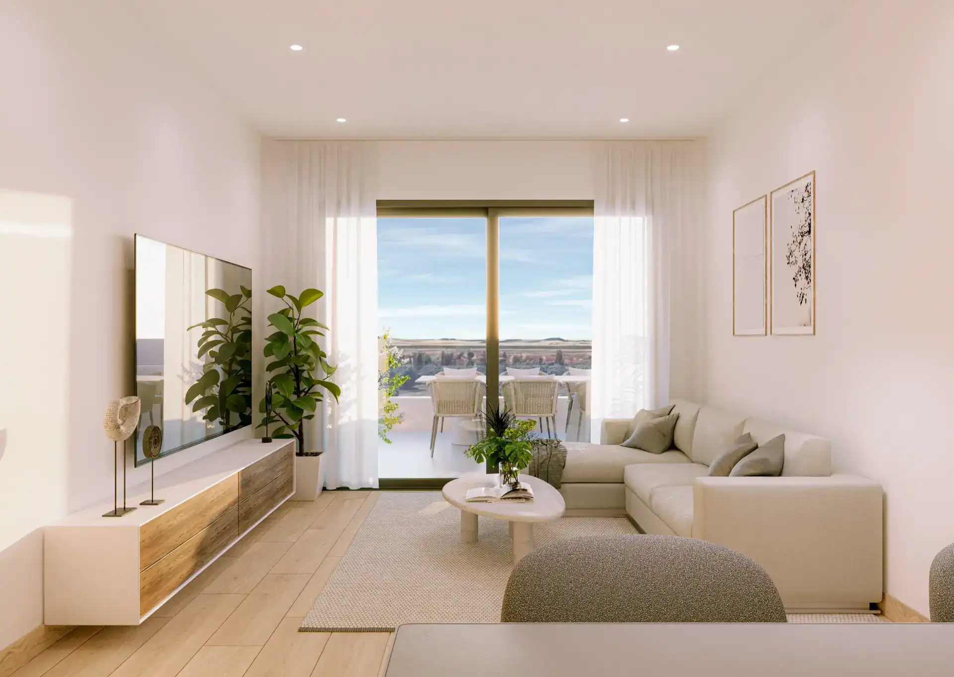 Salon w nowym apartamencie Torrevieja