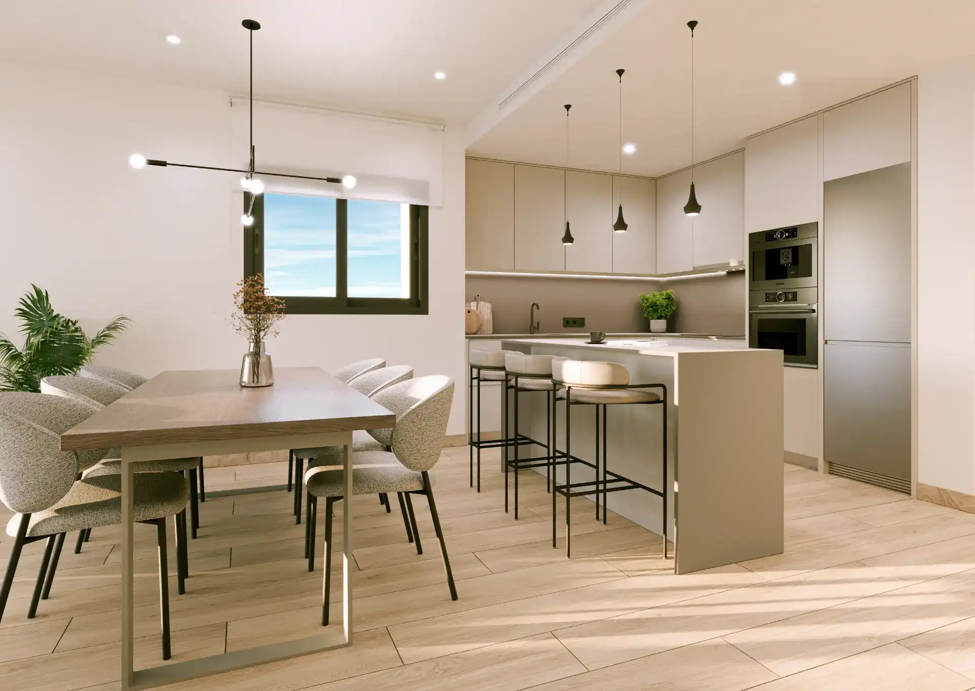 Wykończenie kuchni w nowym apartamencie Hiszpania Torrevieja
